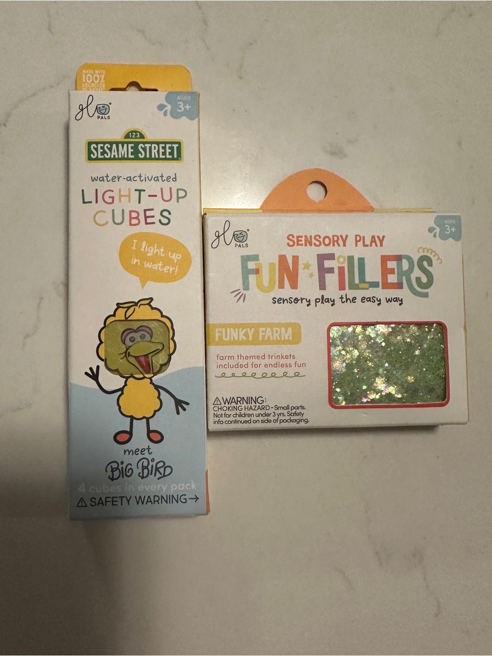 Sesame Street Yellow and Red Glo Pals Fun Fillers